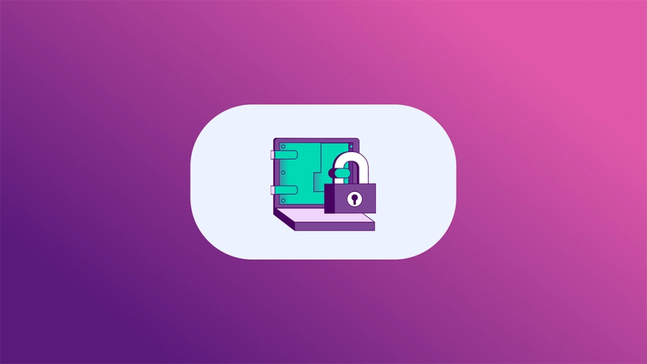 An image depicting a computer with a lock