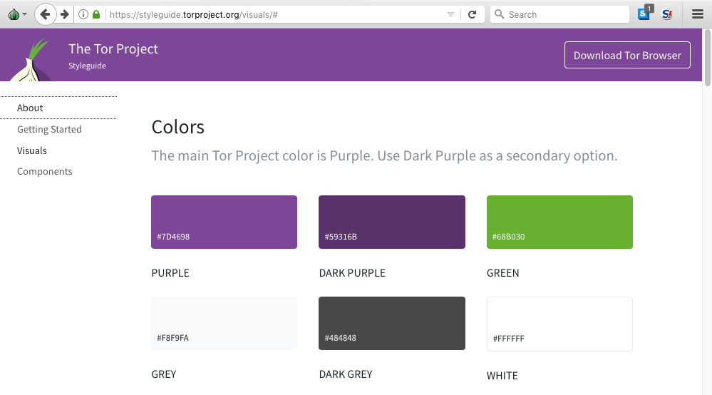 tor-styleguide-screenshot